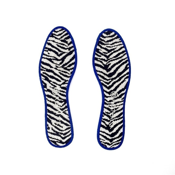 Rothy’s The Almond Loafer Zebra Print Navy Blue & White Size 10.5 EUC - Picture 11 of 12